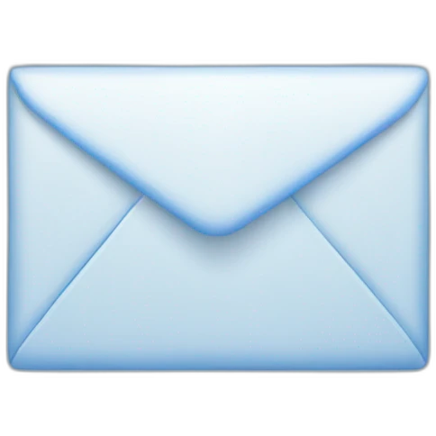 blue email emoji