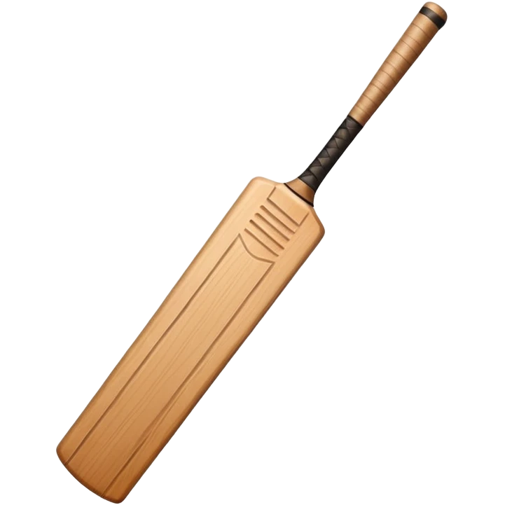 Cricket bat emoji