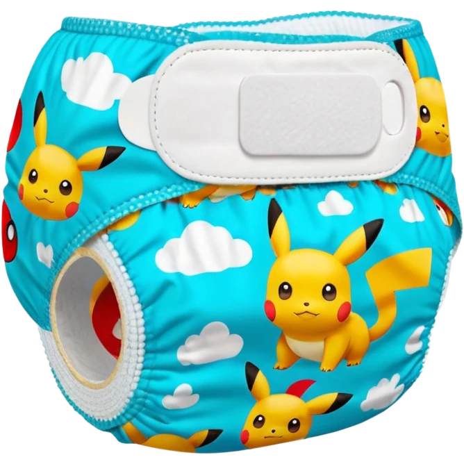 pokemon themed tape diaper emoji