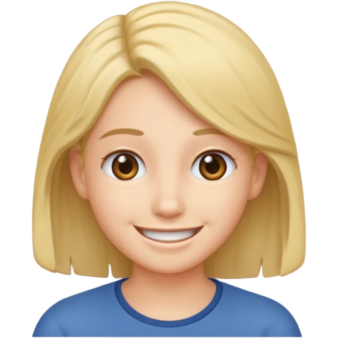 Tuck hair behind ear smile emoji emoji