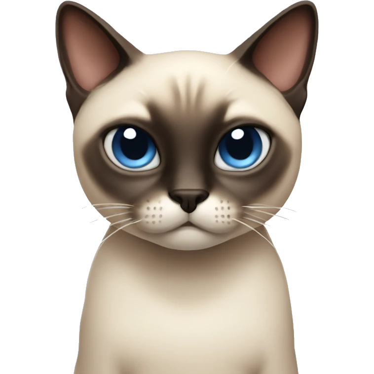 siamese cat being bad emoji