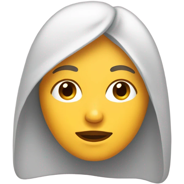 Haz un emoji de una mujer tapada  emoji
