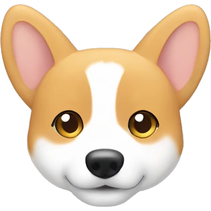 Blushing corgi hiding its face behind its paws, peeking out shyly. Blushing corgi hiding its face behind its paws, peeking out shyly. emoji