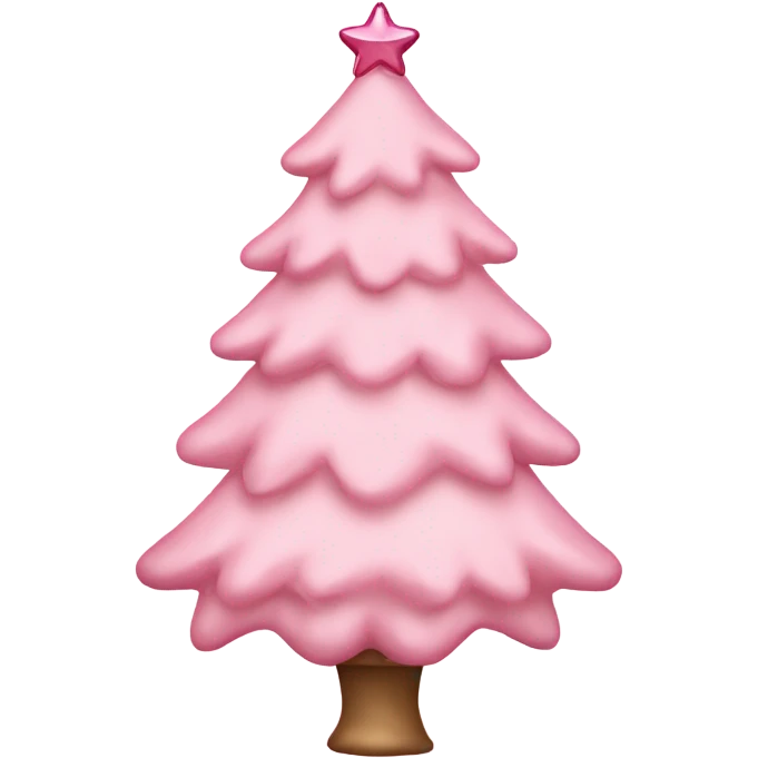 Light pink Christmas tree with bows emoji