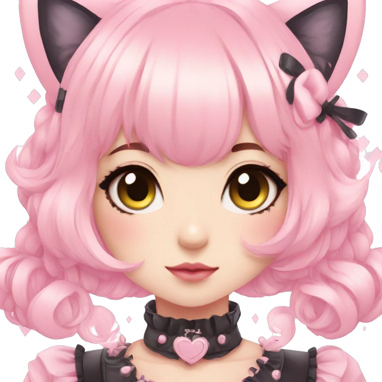 Pastel Edgy Kawaii Cute Beautiful Elegant Pretty Anime Punk Lolita Catgirl emoji