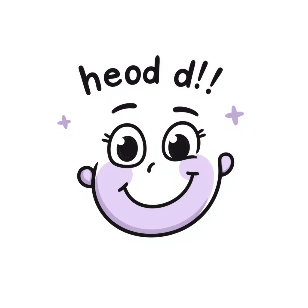 soft lilac smiley face with 'hehe' above its head, hand-drawn in chalk style, rough doodle-like texture, pastel chalk on a dark surface, aesthetic and emotional, suitable for a Telegram channel emoji