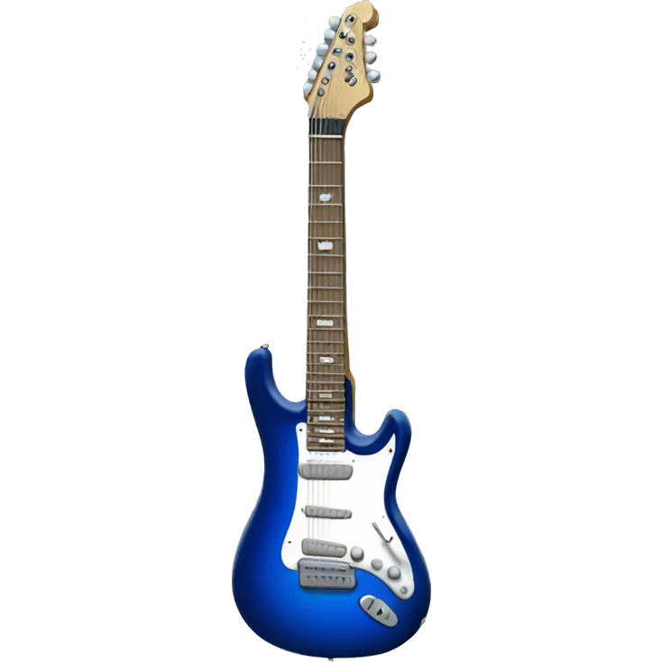 Blue electric guitar  emoji