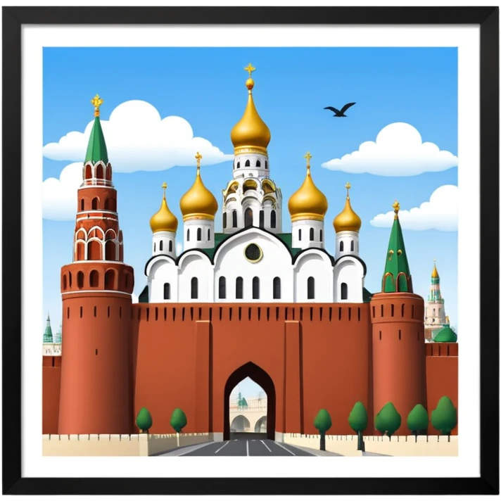 Московский Кремль без фона emoji
