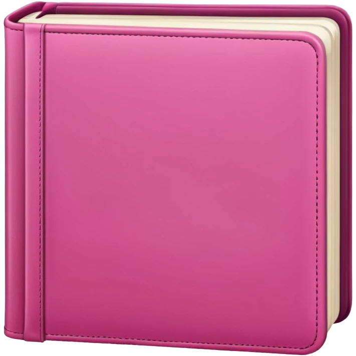 pink book without face emoji
