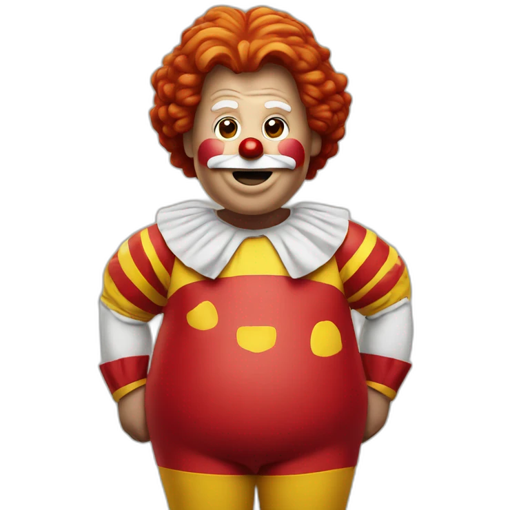 Fat Ronald Mcdonald emoji