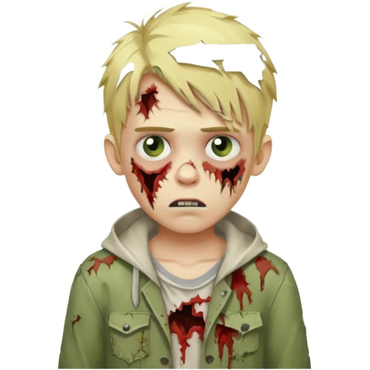 boy zombie with blonde hair emoji