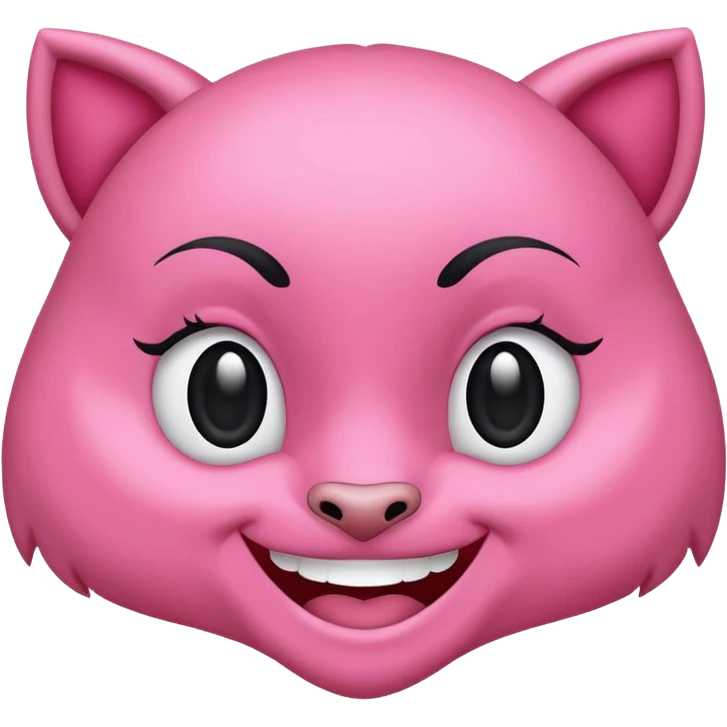 la pantera rosa de la caricatura emoji