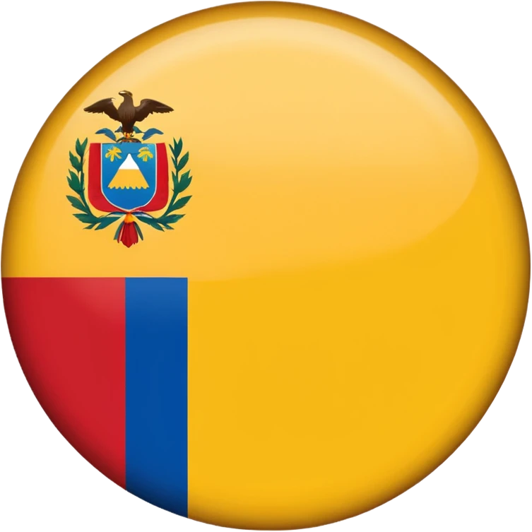Bandera de colombia circular emoji