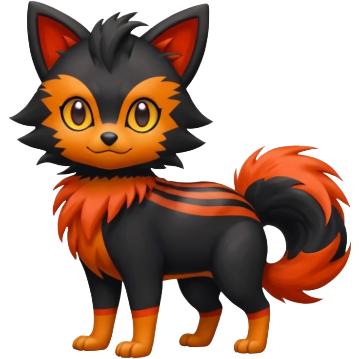 Zorua-Litten-Fakémon-hybrid-creature (full body)  emoji