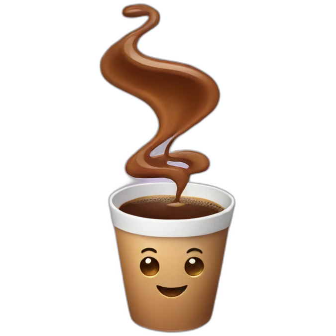happy coffee emoji