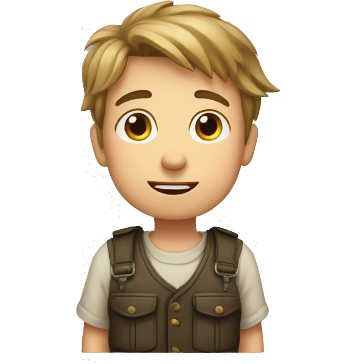 German boy saying no emoji
