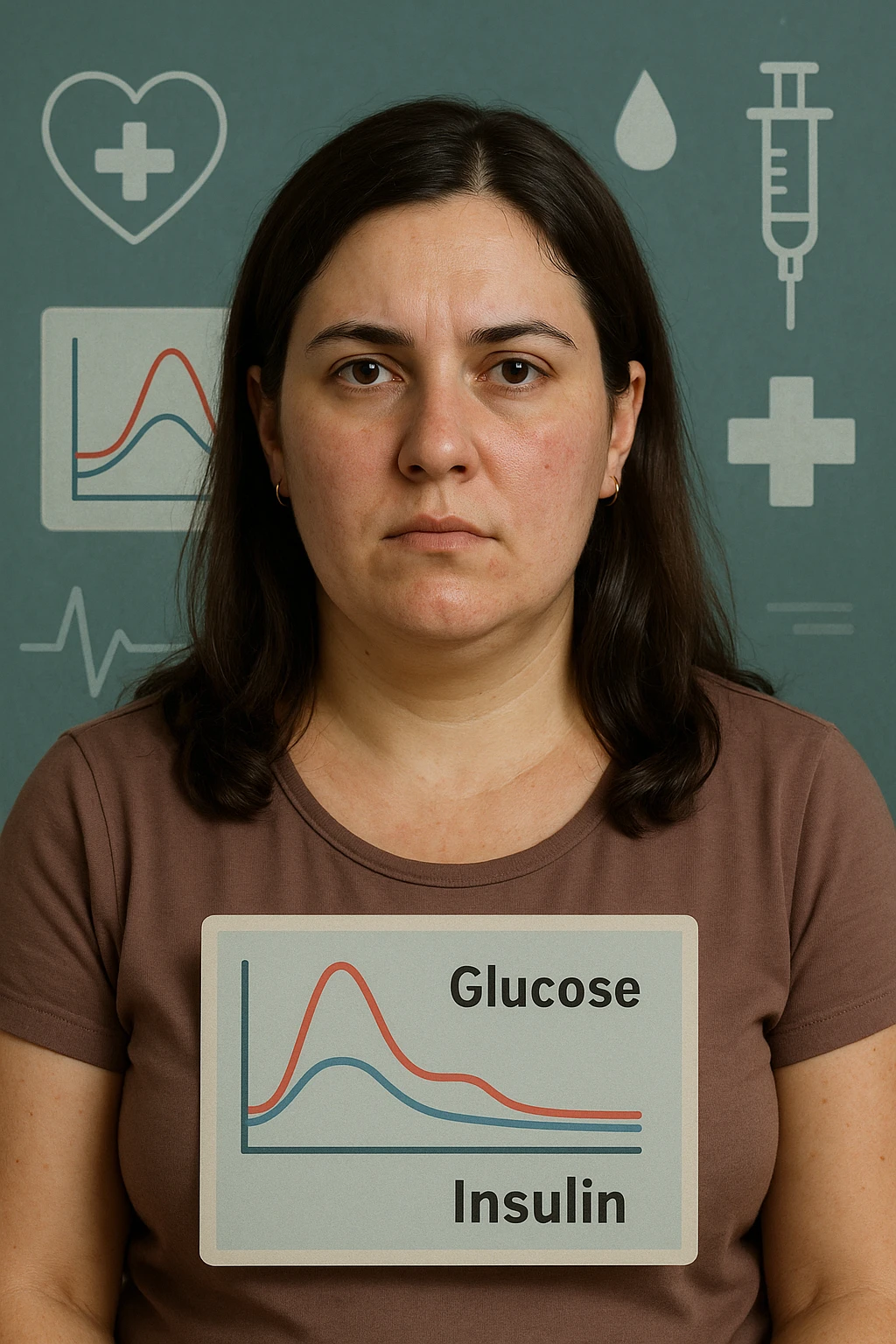 donna con insulino resistenza e molto specifica in italiano emoji