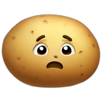 sad potato emoji