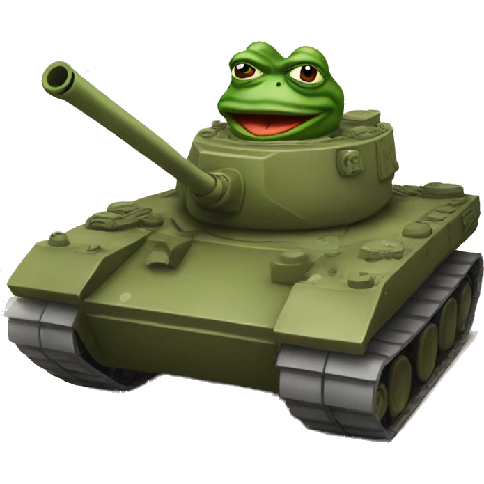 pepe on a tank emoji