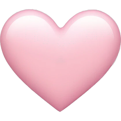 Light pink heart  emoji