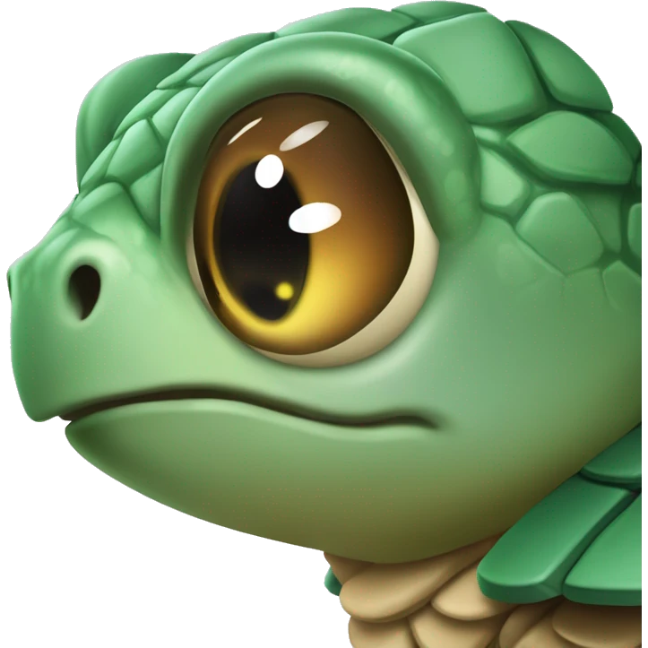 Schildkröte mit Herz Augen  emoji