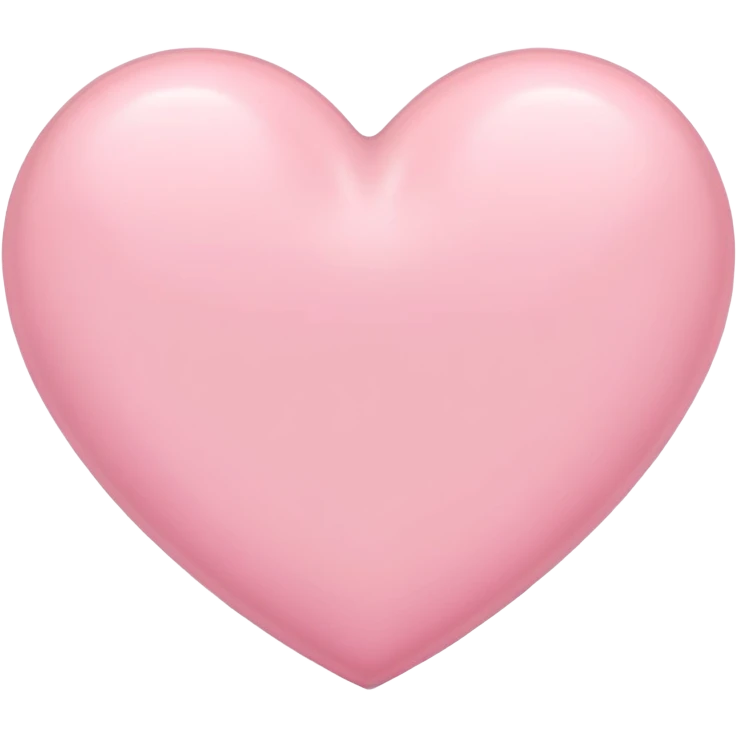 pastel pink heart emoji