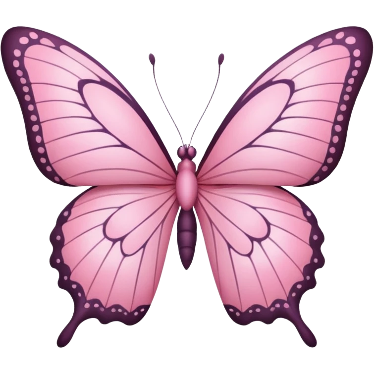 Pink butterfly emoji