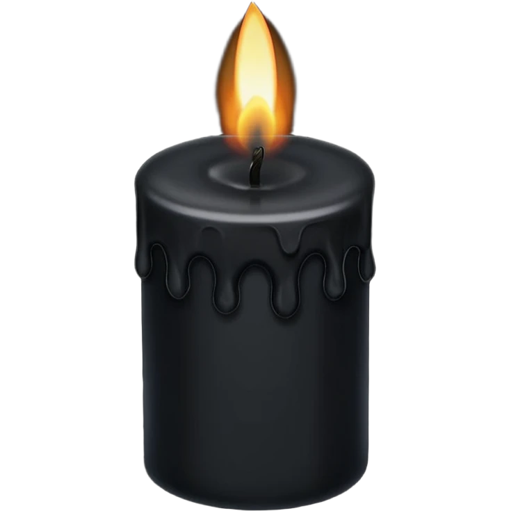 Black candle emoji