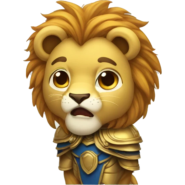 lion paladin crying emoji