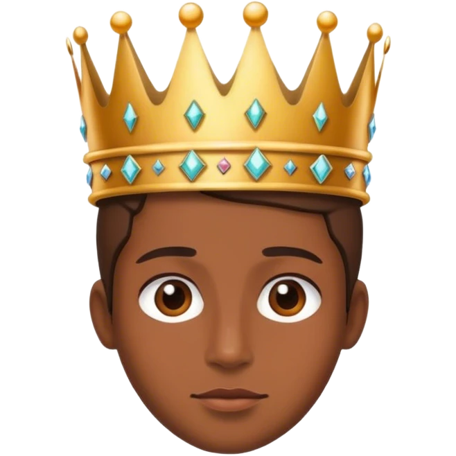 Wearing a crown emoji
