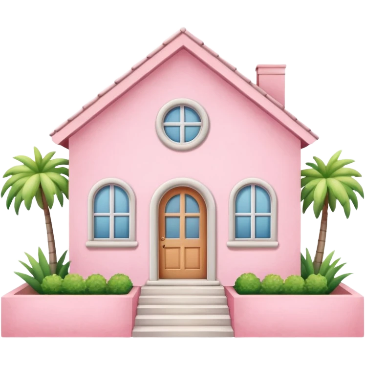 Pink House  emoji
