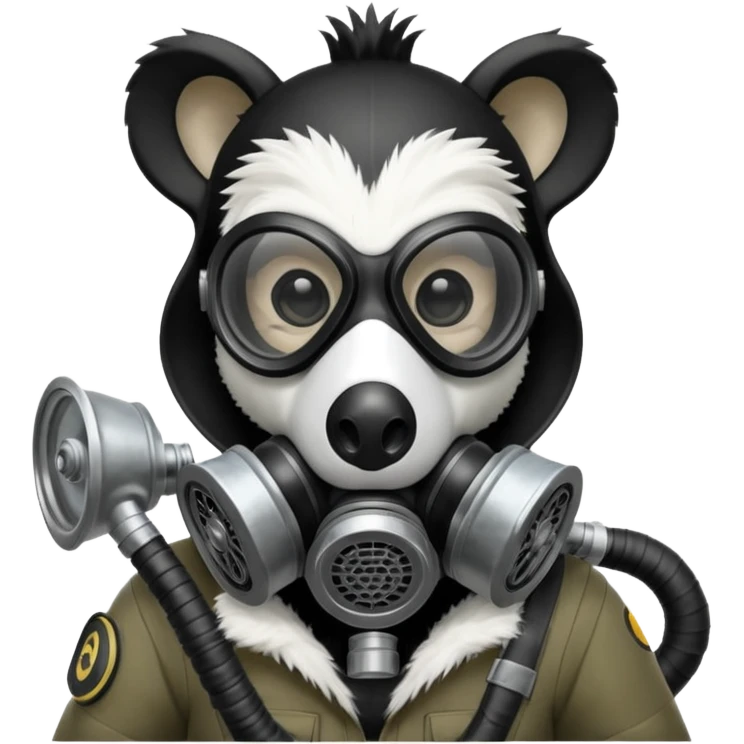 SKUNK WITH GAS MASK emoji
