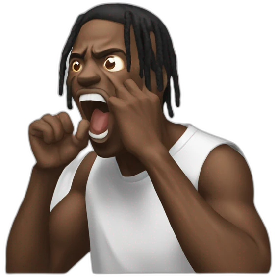 travis scott screaming emoji