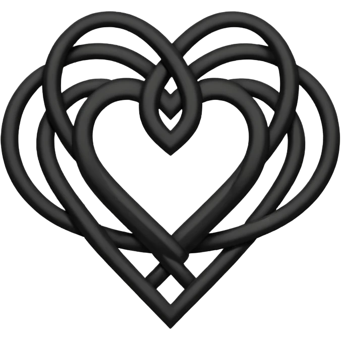 crea un heartgram, logo celebre degli him, unendo ♡ 𖤐 emoji