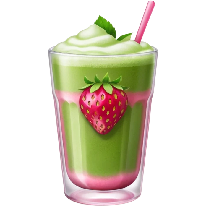 Strawberry matcha emoji