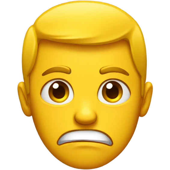 Emoji yellow student angry emoji