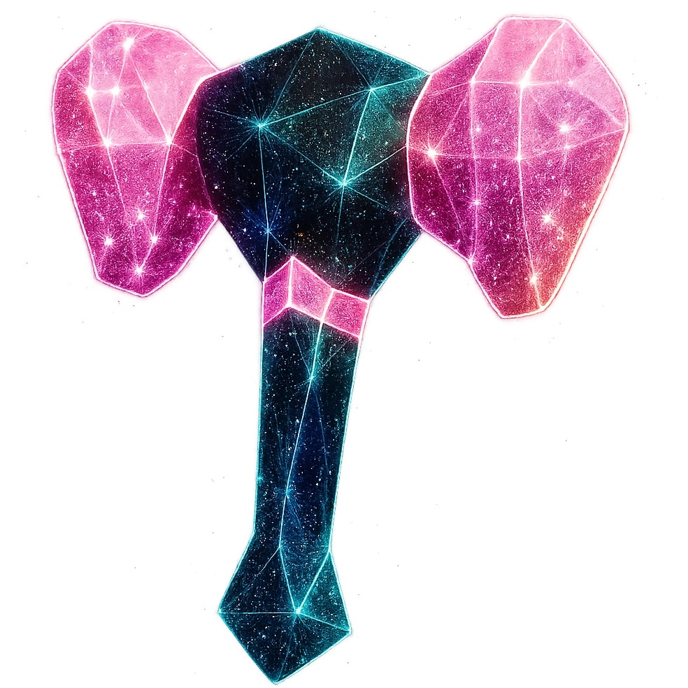 Add neon glow and glitter effects to the lightstick, keep the black and pink color scheme, no hearts, maintain original style. Transparent background. emoji