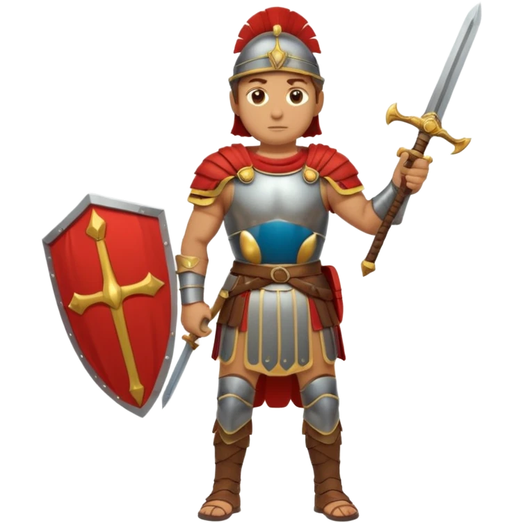 emoji de soldado romano alto y fuerte cuerpo entero emoji