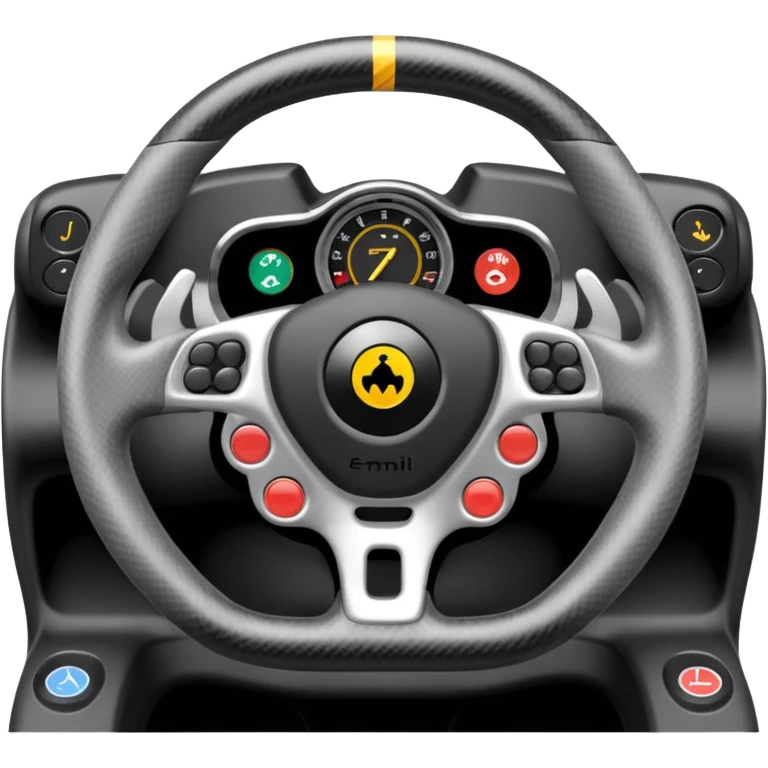 formula one steering wheel emoji