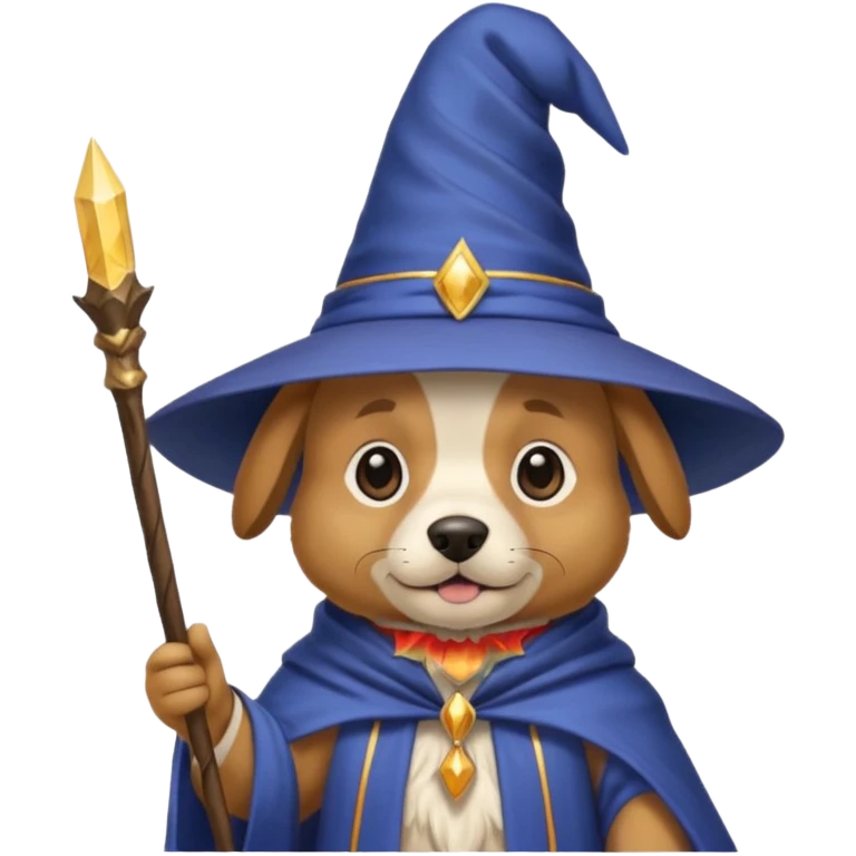Dog wizard emoji