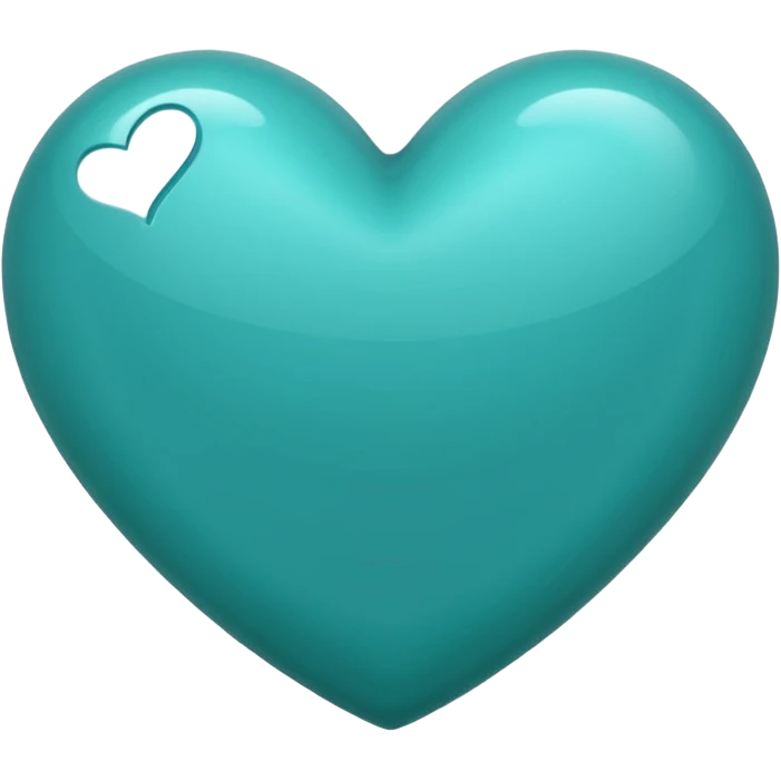 Teal heart emoji  emoji