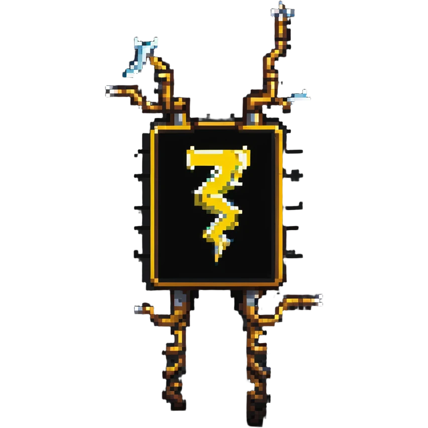 placa de perigo com raios elétricos emoji