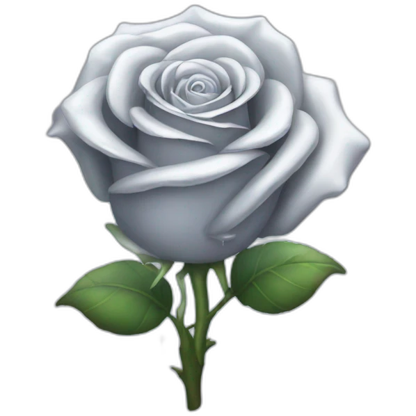 Silver rose holographic with majestic sparkles emoji