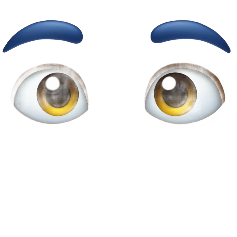 Use This 😀 emoji but the skin colour is blue and has eyebrows emoji