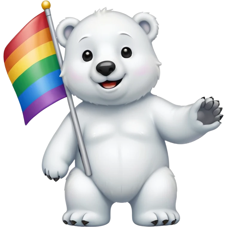 Gay polar bear emoji