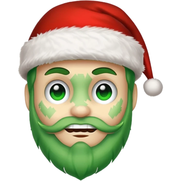 creeper with santa hat emoji