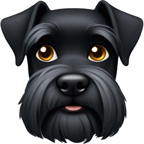 Black Schnauzer no neck emoji