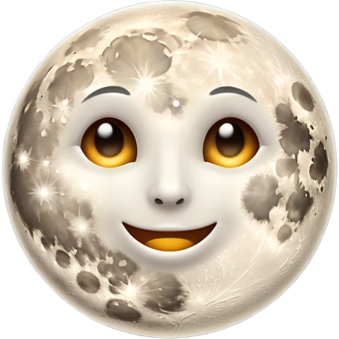 phases of the moon: full moon emoji