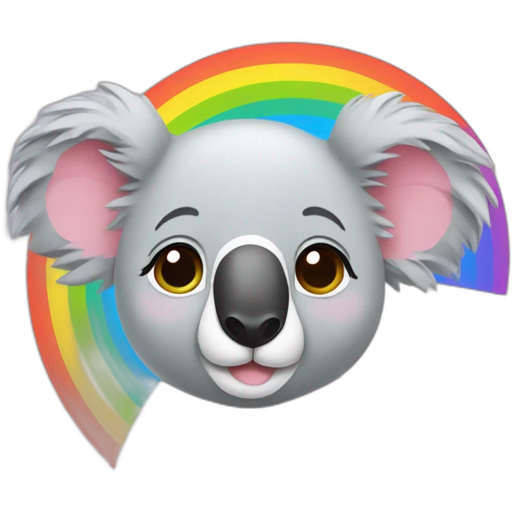 Koala rainbow emoji