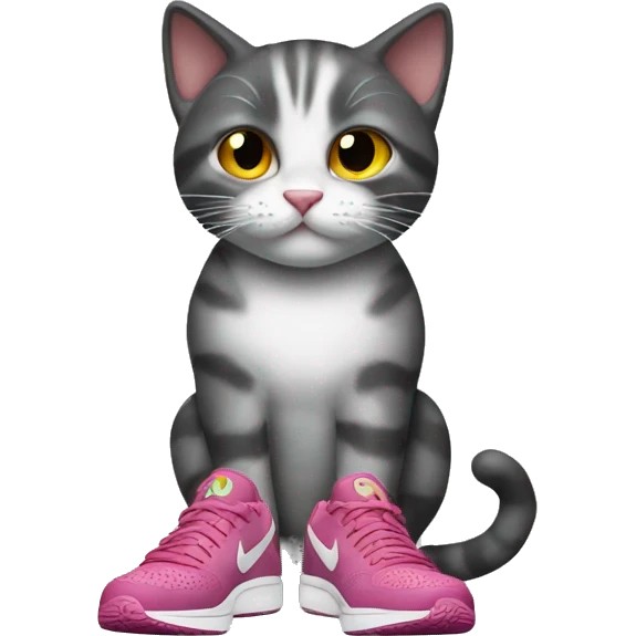 Cat with Nikes  emoji